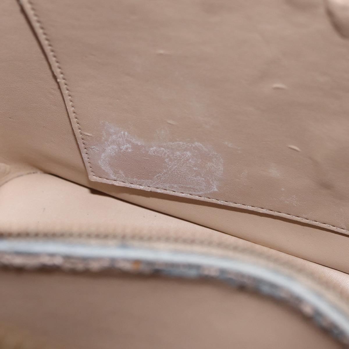 LOUIS VUITTON Monogram Vernis Houston Hand Bag Beige M91004 LV Auth bs37604