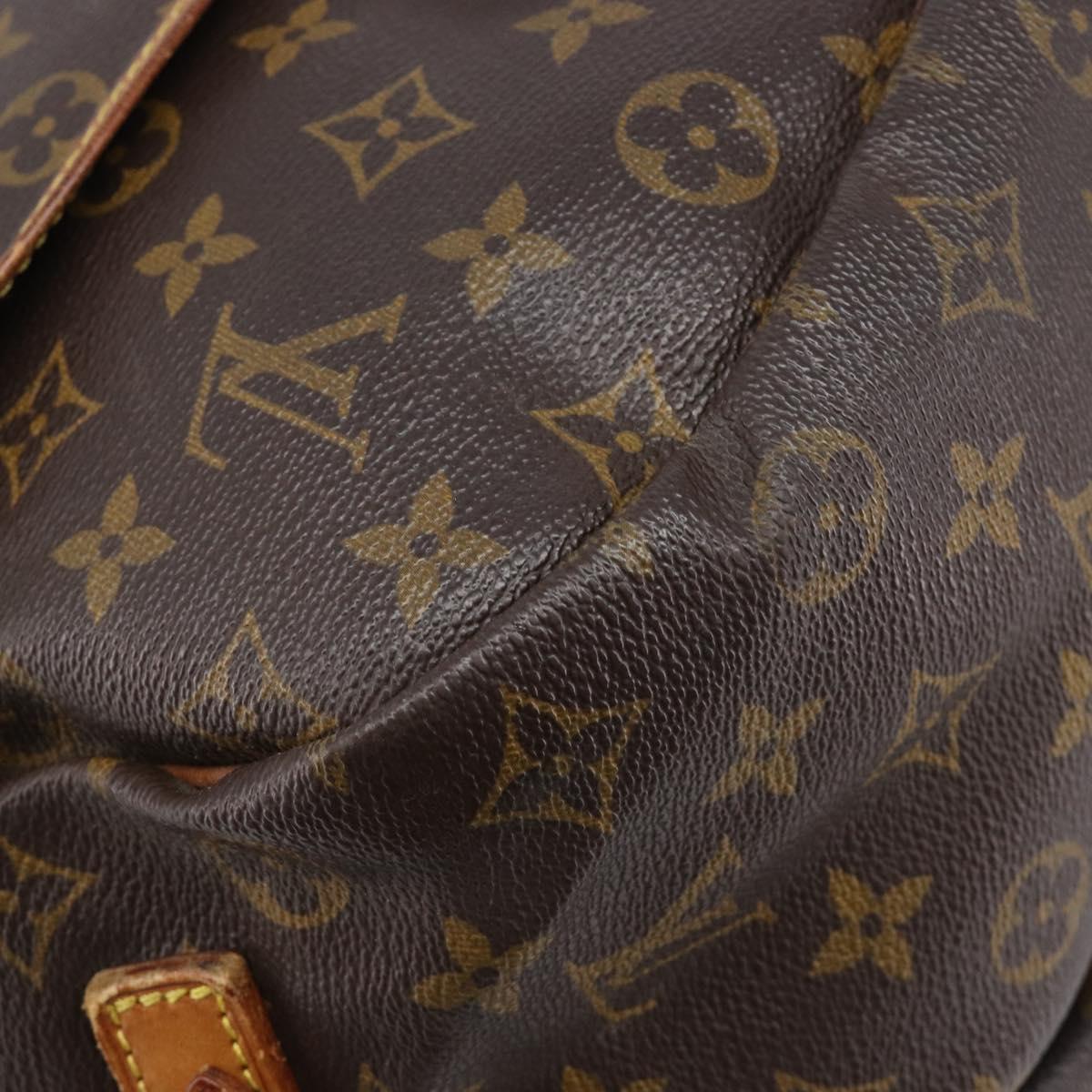 LOUIS VUITTON Monogram Saumur 35 Shoulder Bag M42254 LV Auth bs37607