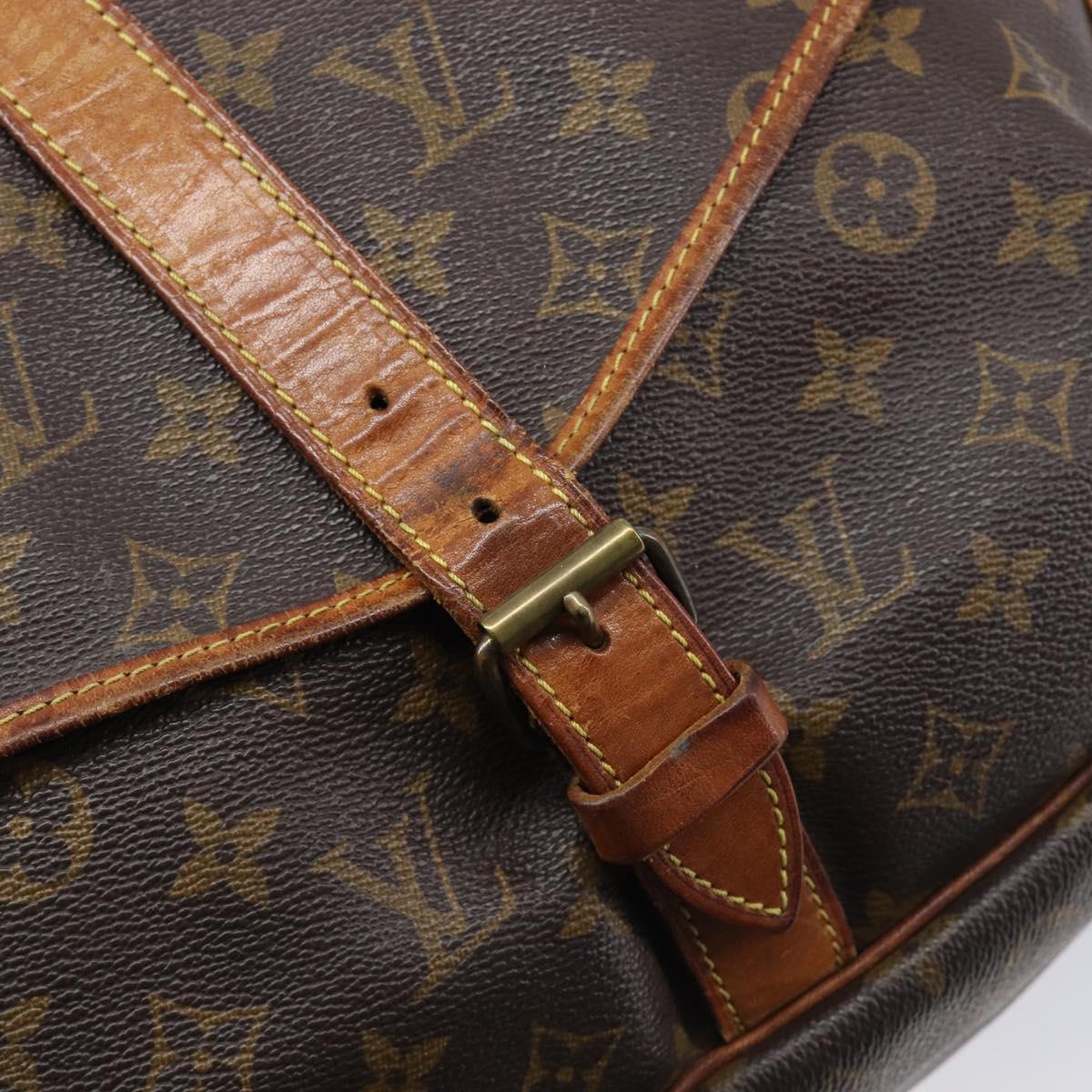 LOUIS VUITTON Monogram Saumur 35 Shoulder Bag M42254 LV Auth bs37607