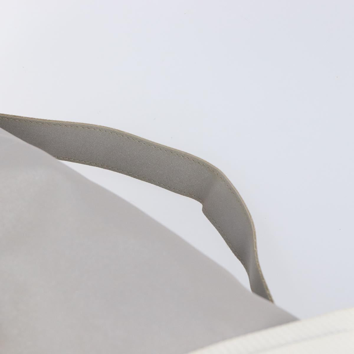 CHANEL Sports Line Shoulder Bag Nylon Gray Silver CC Auth bs37611