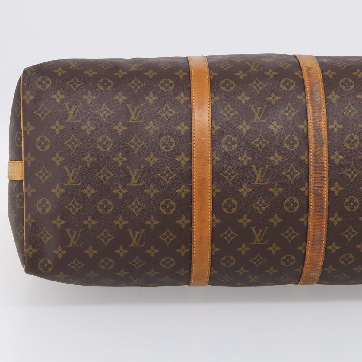 LOUIS VUITTON Monogram Keepall Bandouliere 60 Boston Bag M41412 LV Auth bs37648