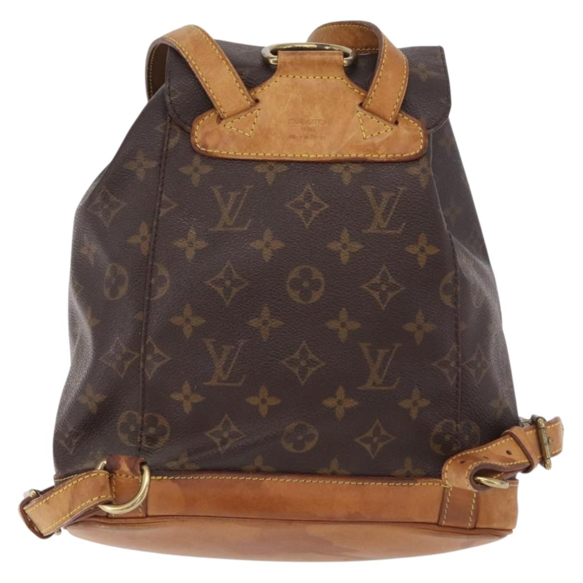 LOUIS VUITTON Monogram Montsouris MM Backpack M51136 LV Auth bs37688
