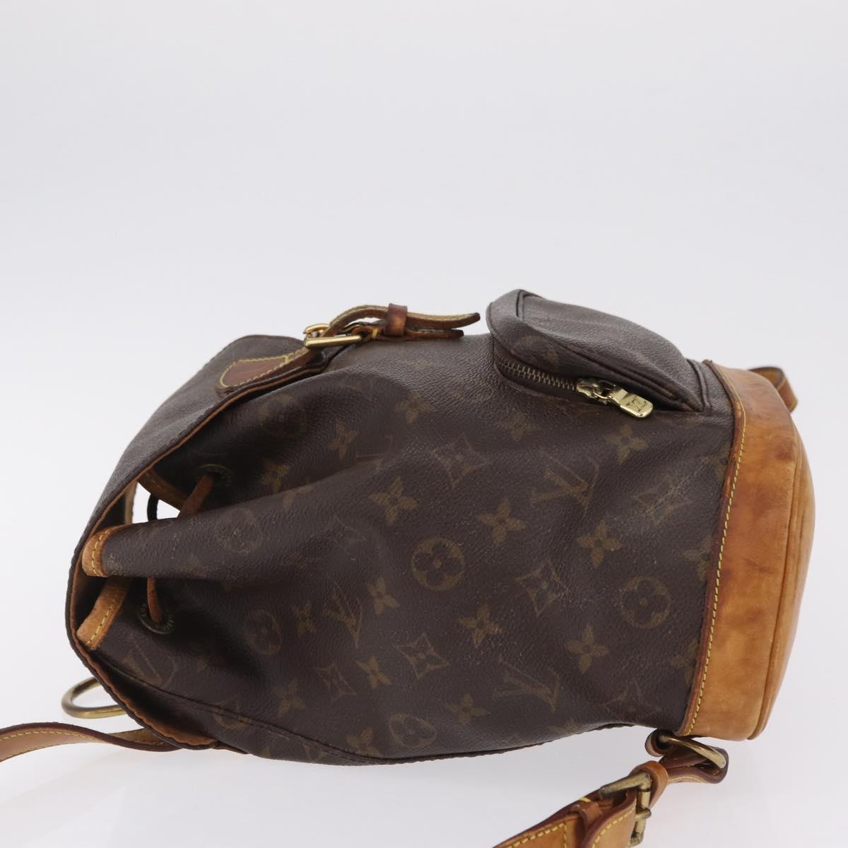 LOUIS VUITTON Monogram Montsouris MM Backpack M51136 LV Auth bs37688