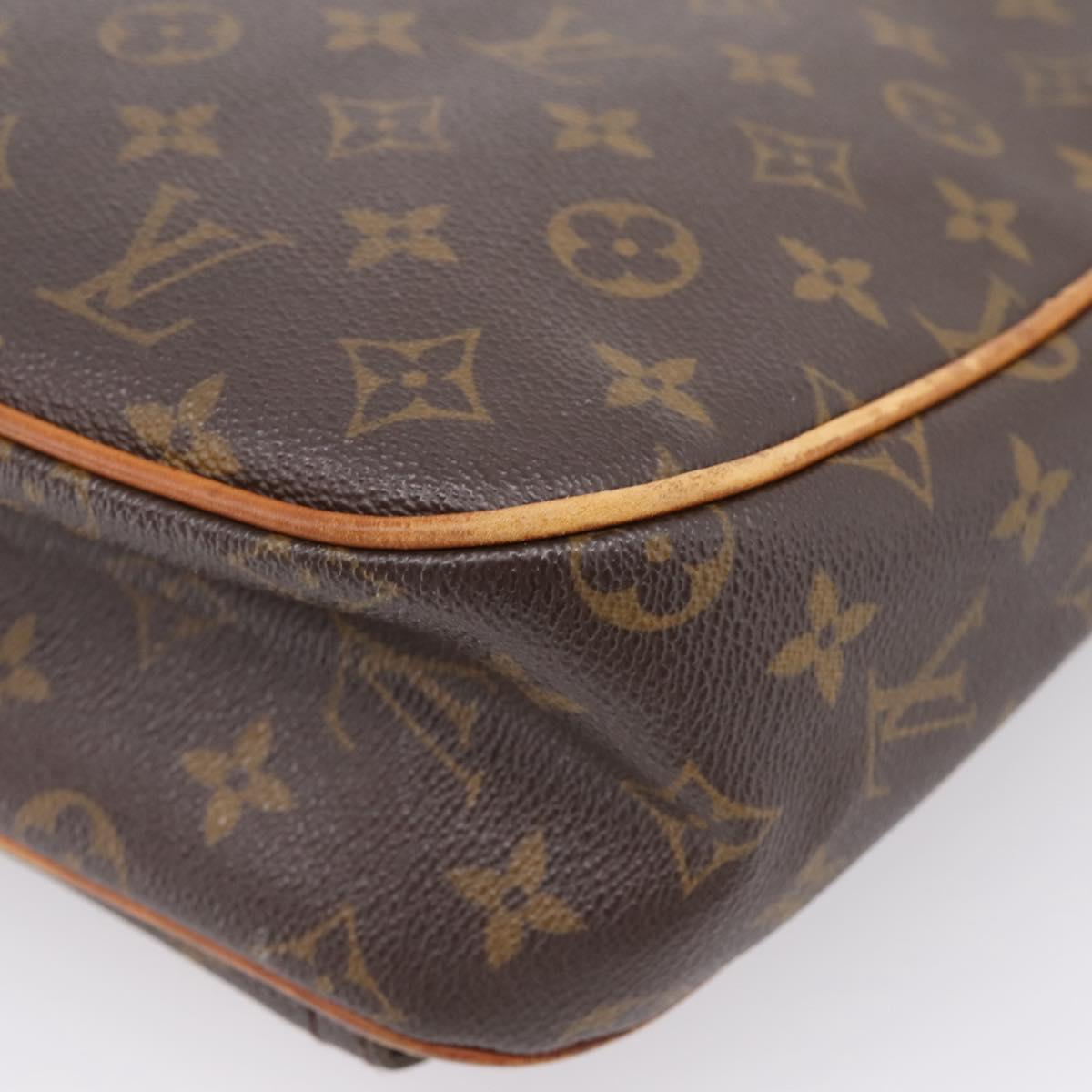 LOUIS VUITTON Monogram Hudson GM Shoulder Bag M40045 LV Auth bs37699
