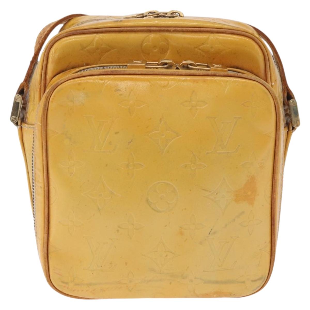 LOUIS VUITTON Monogram Vernis Wooster Shoulder Bag Gris M91036 LV Auth bs37759