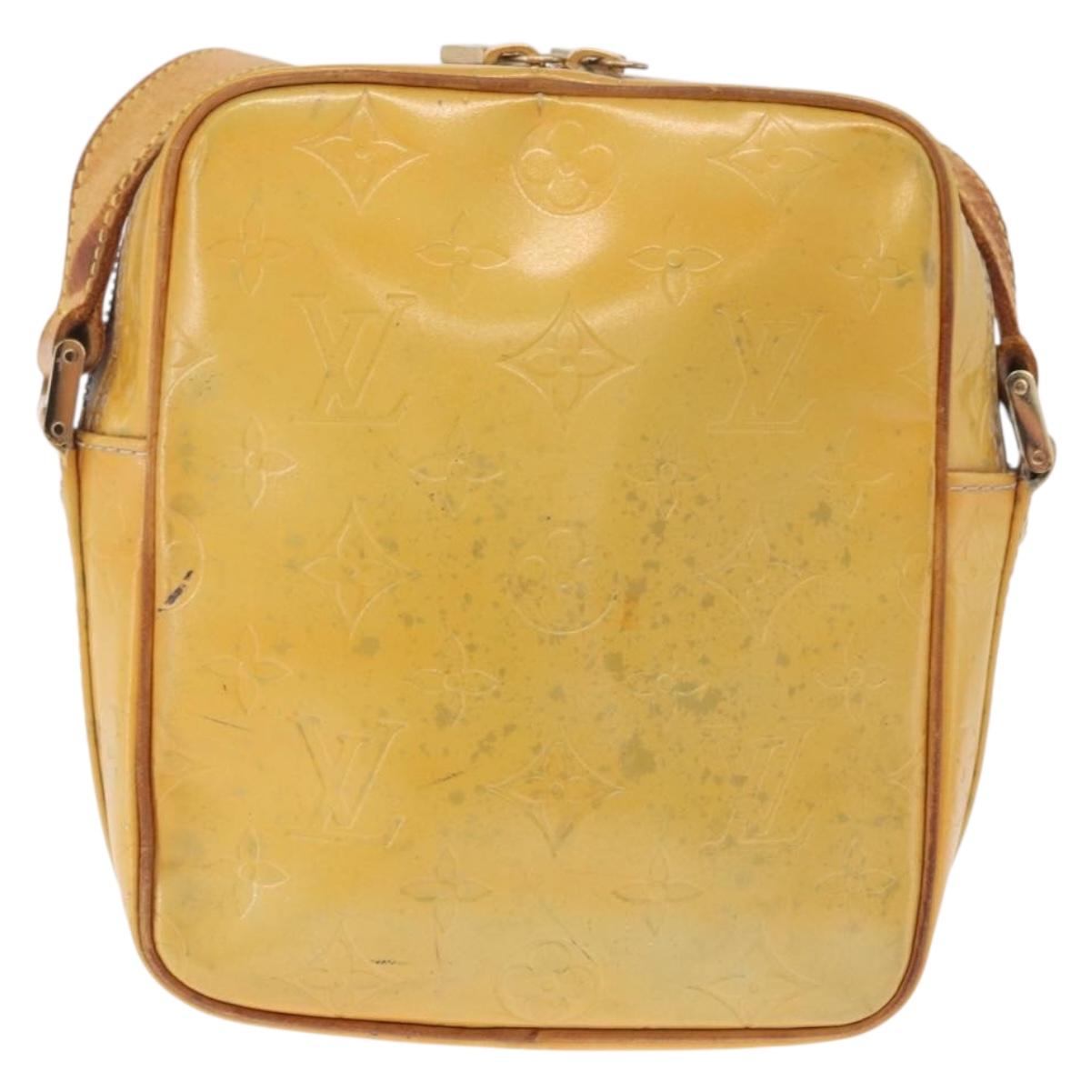 LOUIS VUITTON Monogram Vernis Wooster Shoulder Bag Gris M91036 LV Auth bs37759
