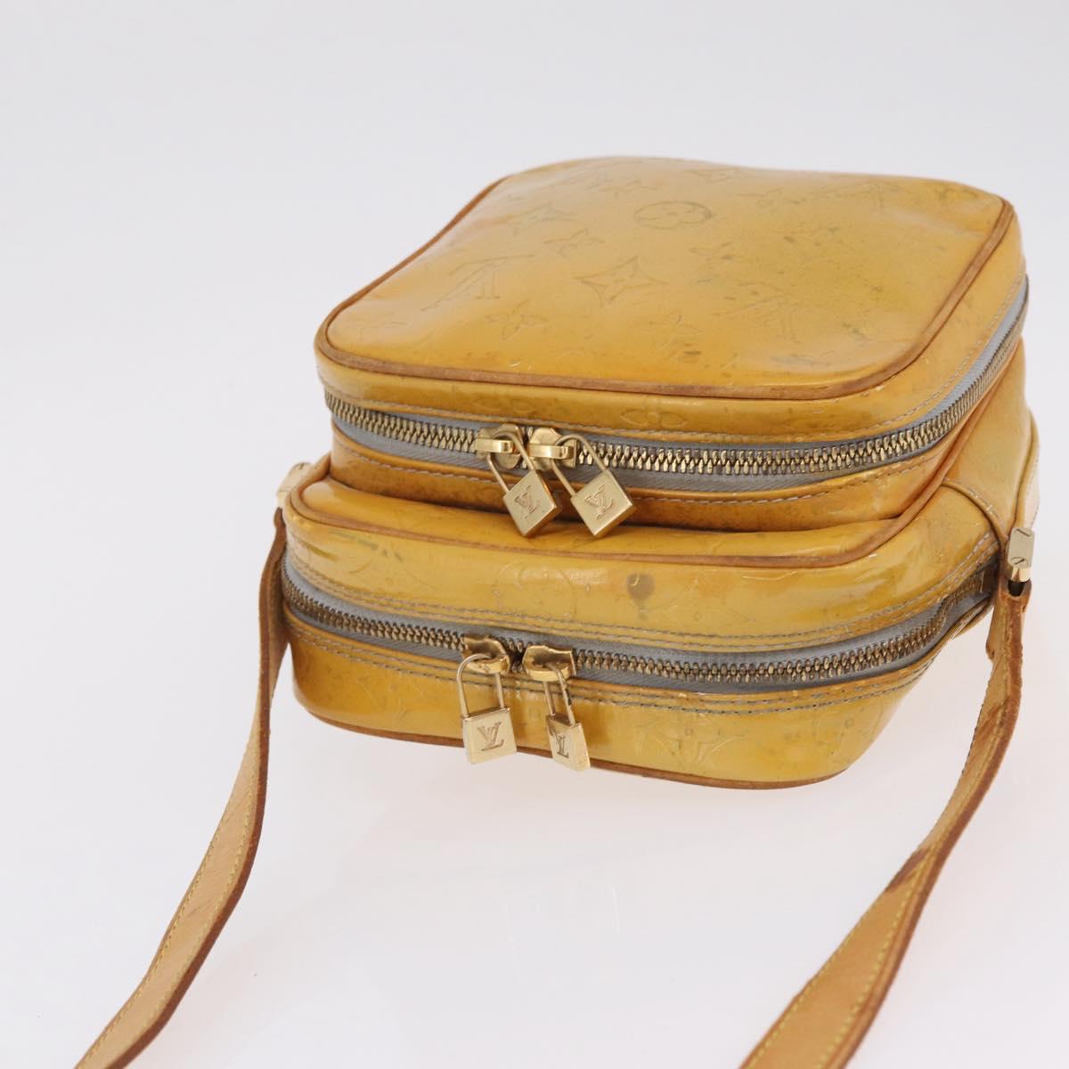 LOUIS VUITTON Monogram Vernis Wooster Shoulder Bag Gris M91036 LV Auth bs37759