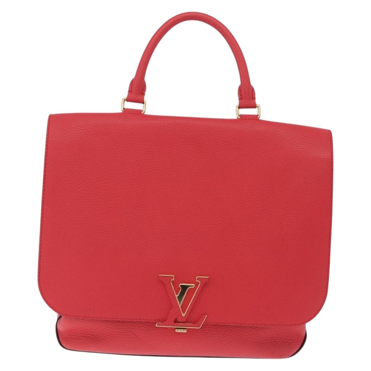 LOUIS VUITTON Parnasea Volta Hand Bag Leather Red M50287 LV Auth bs37780V