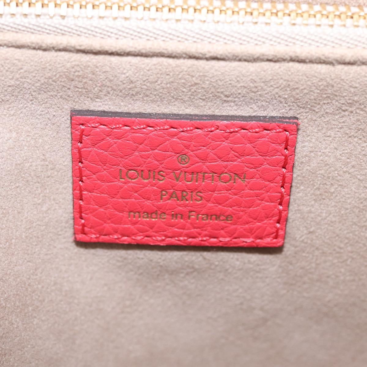 LOUIS VUITTON Parnasea Volta Hand Bag Leather Red M50287 LV Auth bs37780V