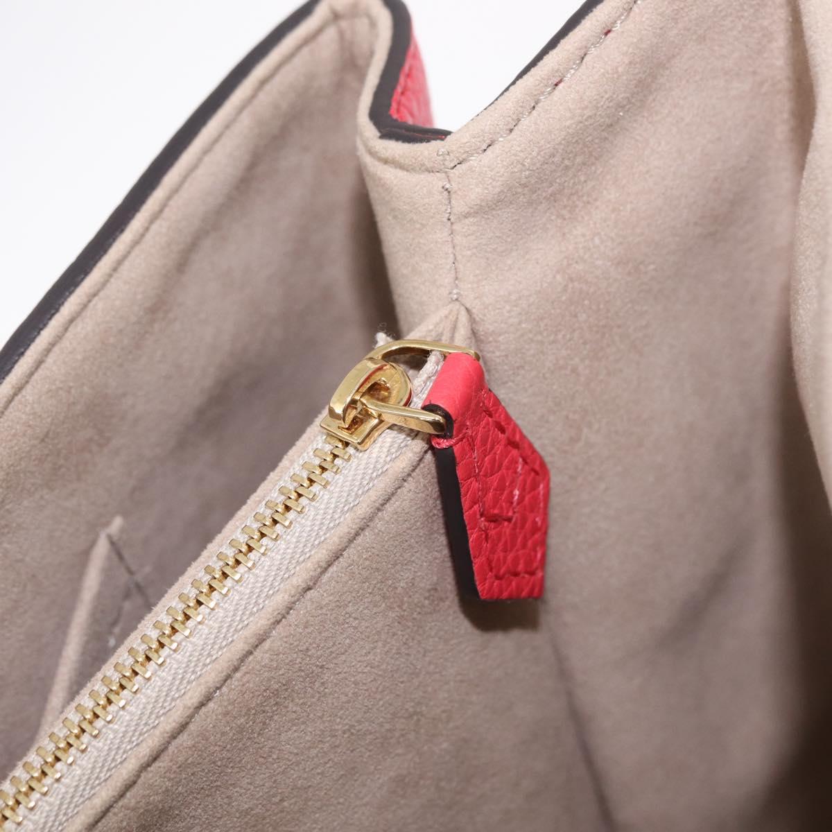 LOUIS VUITTON Parnasea Volta Hand Bag Leather Red M50287 LV Auth bs37780V