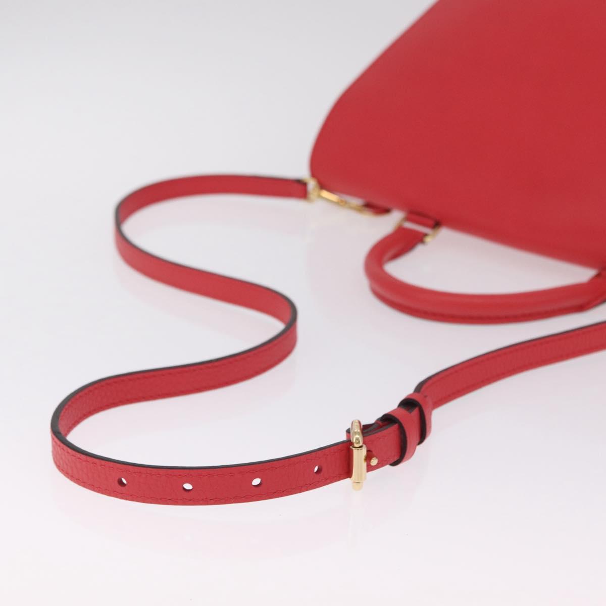 LOUIS VUITTON Parnasea Volta Hand Bag Leather Red M50287 LV Auth bs37780V