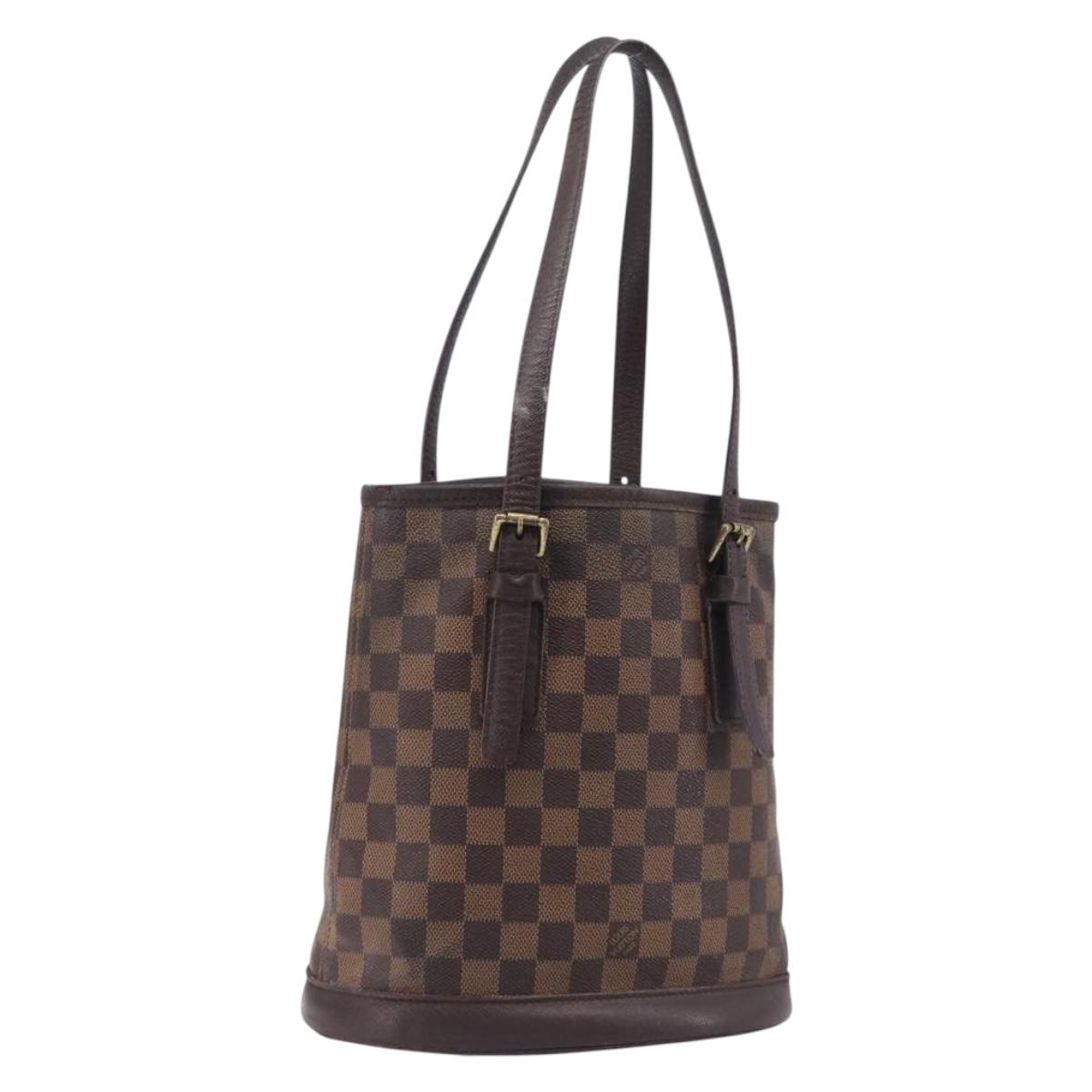 LOUIS VUITTON Damier Ebene Marais Shoulder Bag N42240 LV Auth bs37786