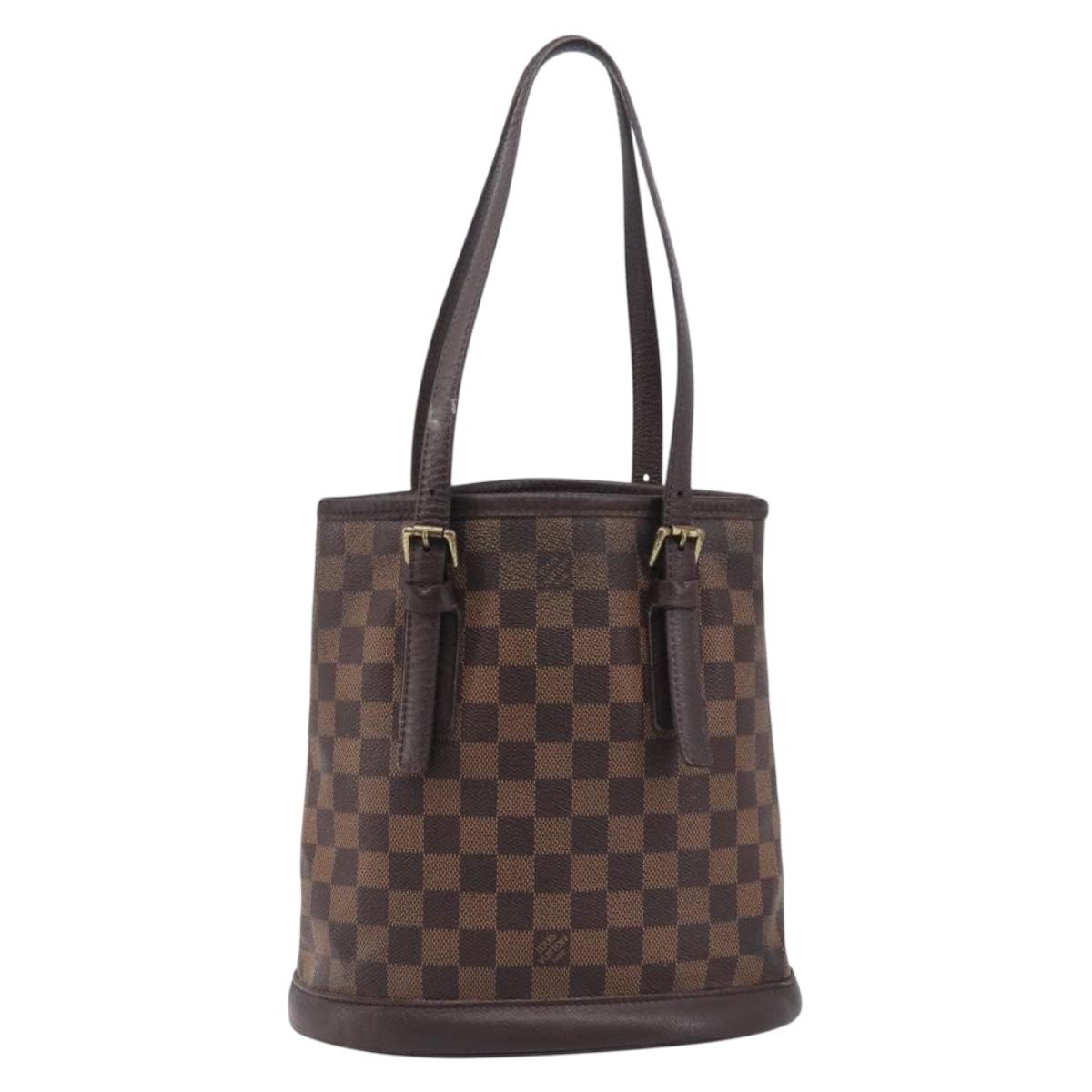 LOUIS VUITTON Damier Ebene Marais Shoulder Bag N42240 LV Auth bs37786
