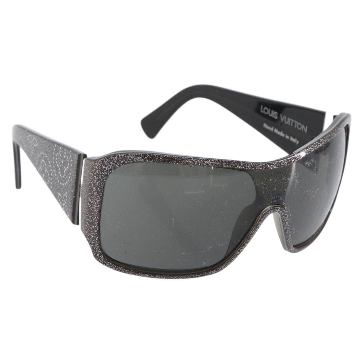 LOUIS VUITTON Sunglasses Plastic Green Silver Z0210E LV Auth bs37788