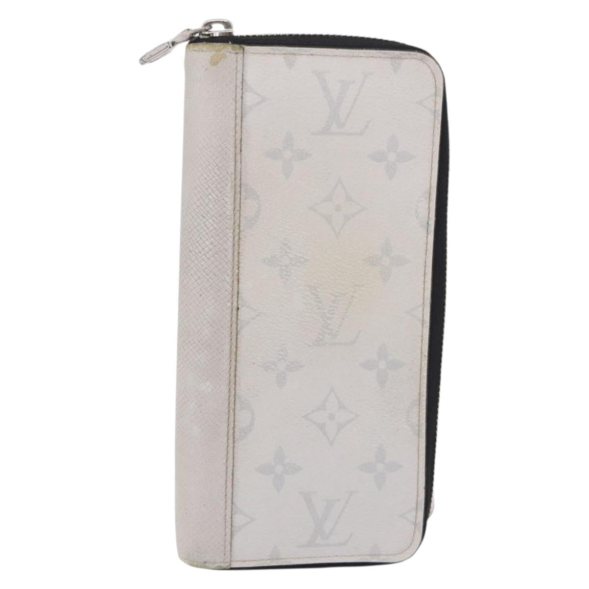 LOUIS VUITTON Taigarama Damier Graphite Zippy Wallet Vertical 2 Set Auth bs37804