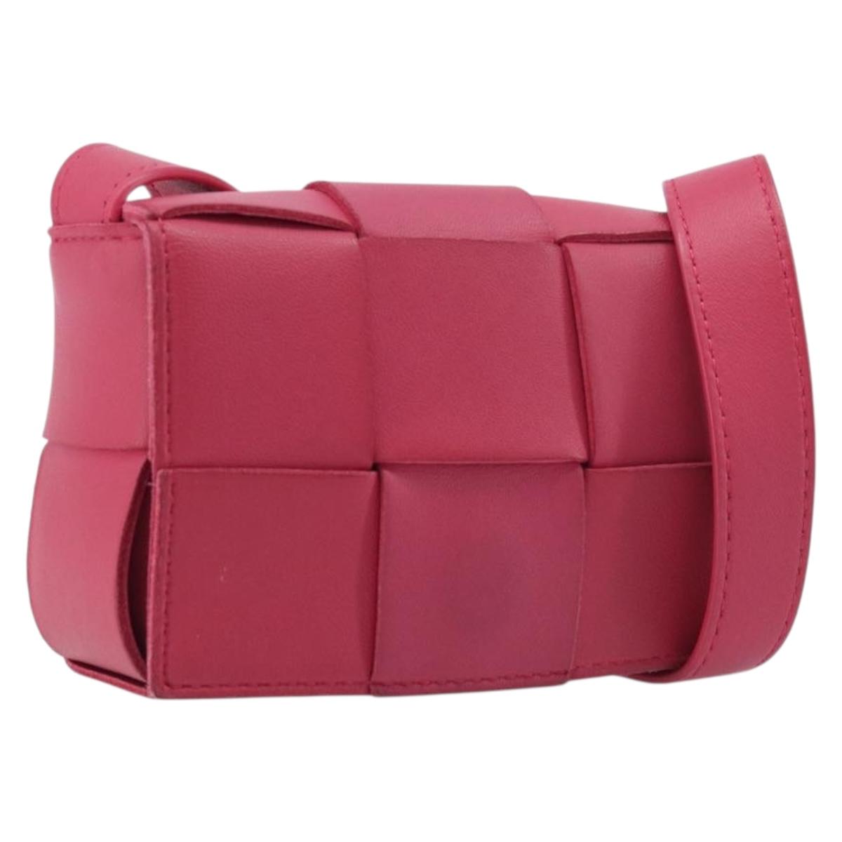 Bottega Veneta MAXI INTRECCIATO Cassette Mini Shoulder Bag Leather Auth bs37807A