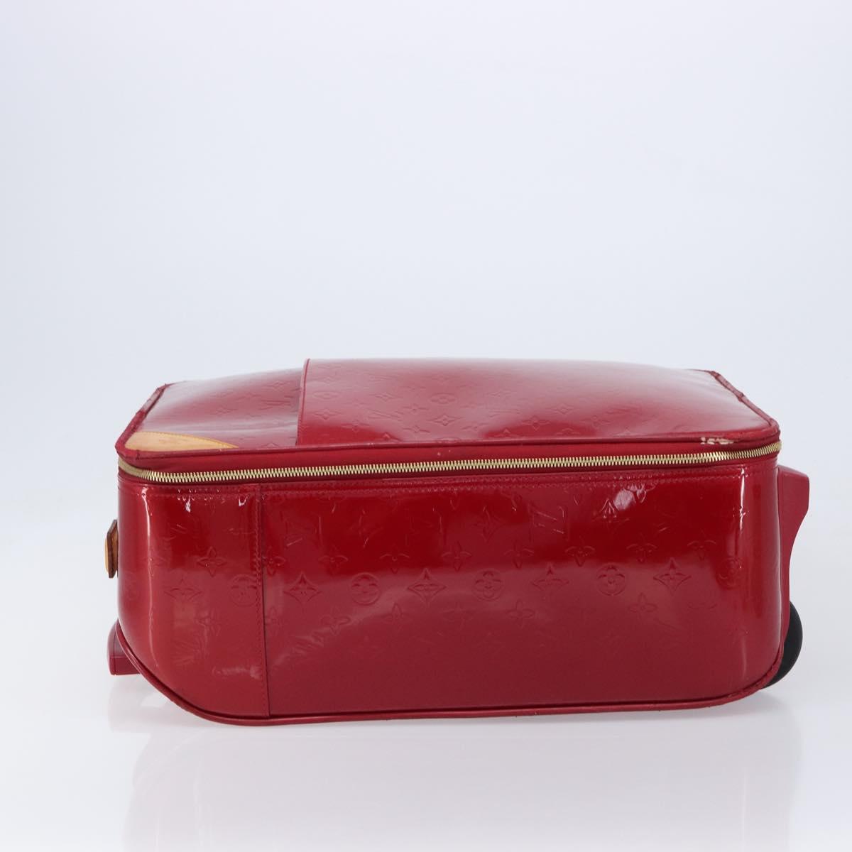 LOUIS VUITTON Monogram Vernis Pegas 45 Pomme D'amour M91278 LV Auth bs37812