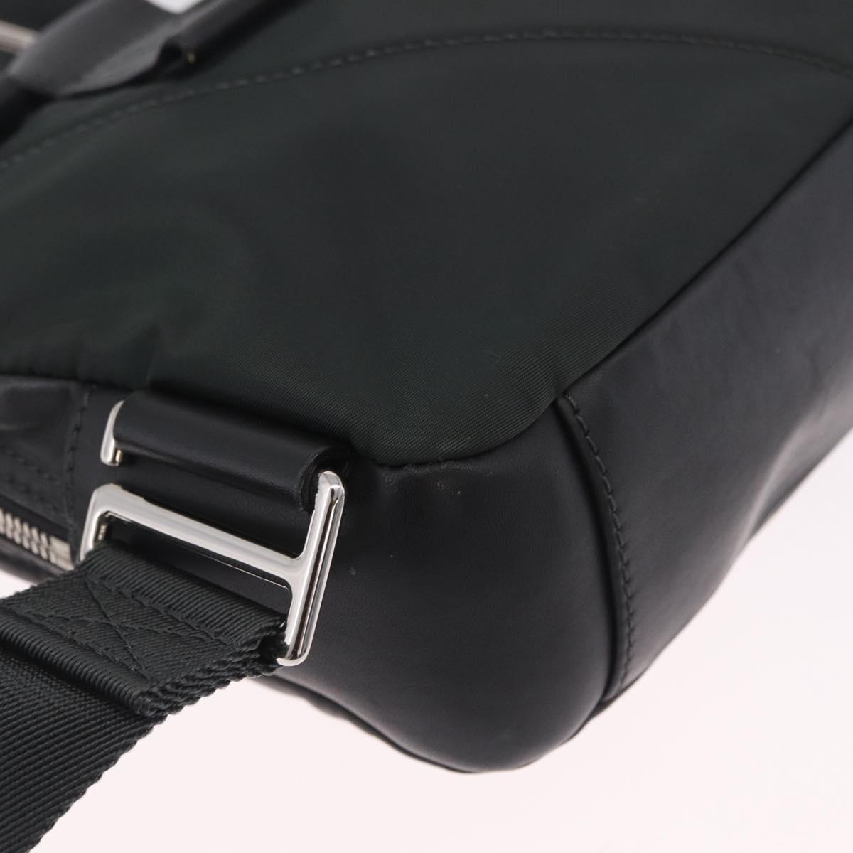 LOUIS VUITTON V Line Fast Body Bag Leather Gray Silver M50445 LV Auth bs37828A