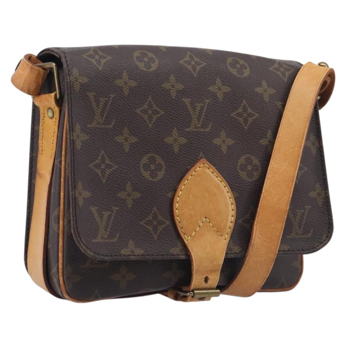 LOUIS VUITTON Monogram Cartouchiere MM Shoulder Bag M51253 LV Auth bs37830