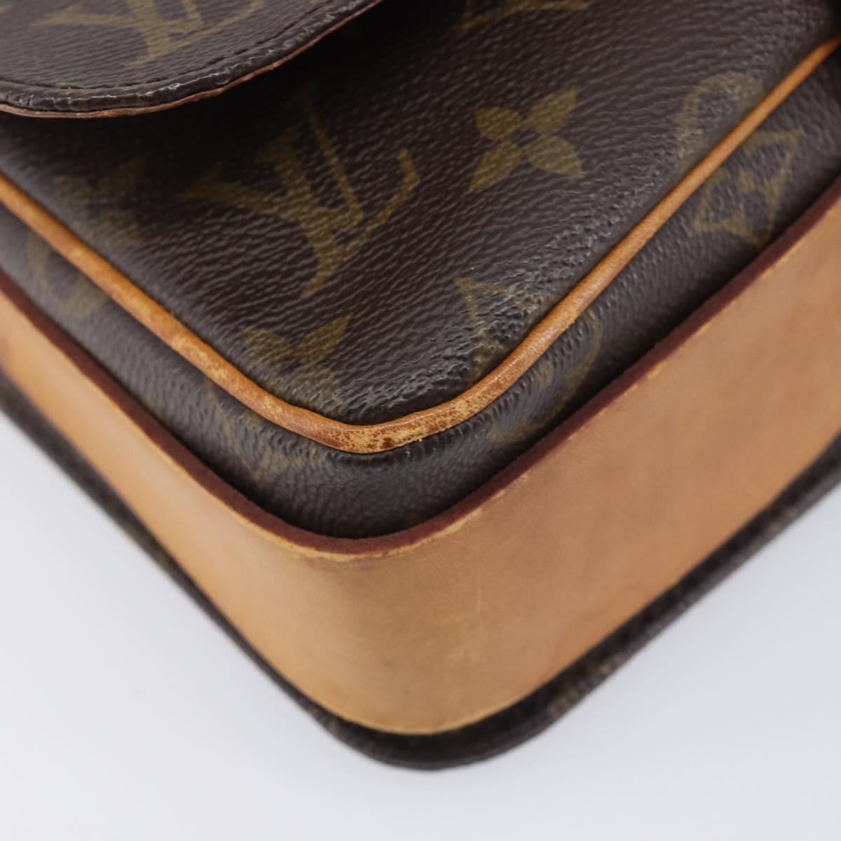 LOUIS VUITTON Monogram Cartouchiere MM Shoulder Bag M51253 LV Auth bs37830