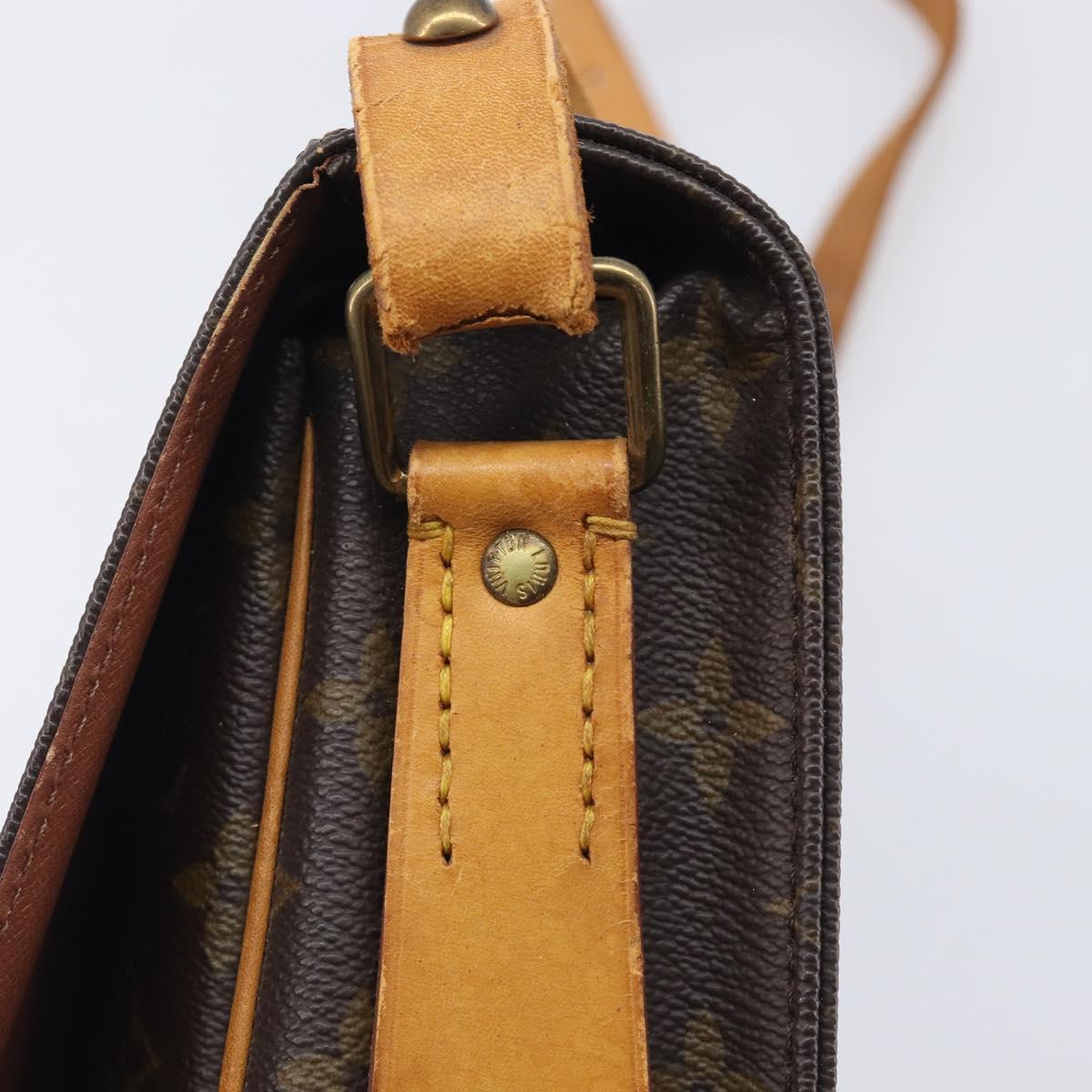 LOUIS VUITTON Monogram Cartouchiere MM Shoulder Bag M51253 LV Auth bs37830