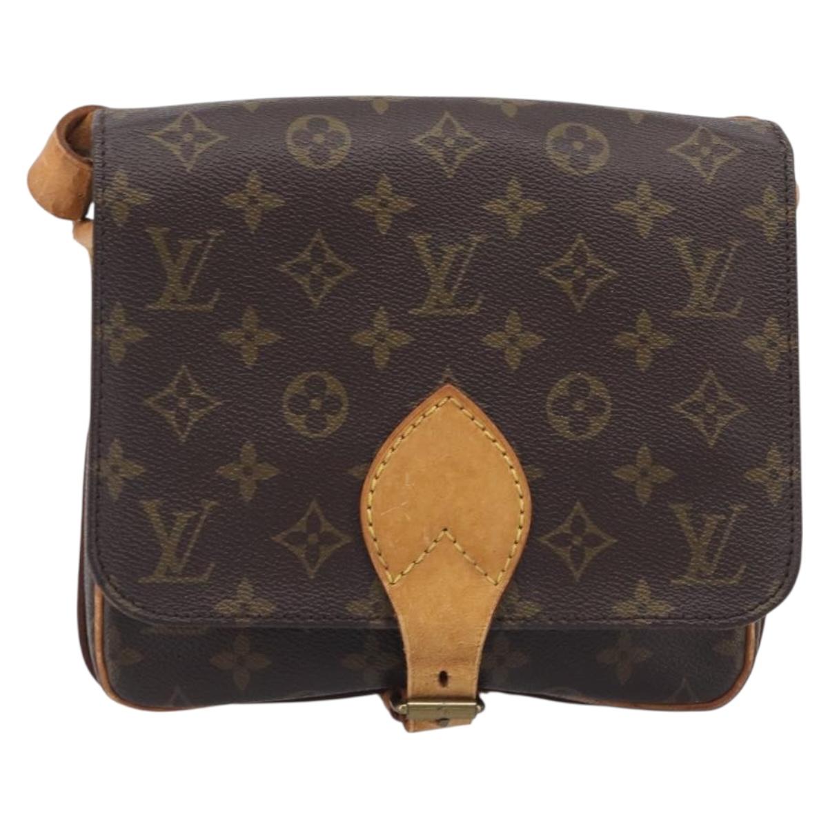 LOUIS VUITTON Monogram Cartouchiere MM Shoulder Bag M51253 LV Auth bs37830