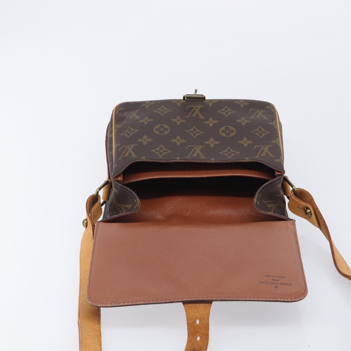 LOUIS VUITTON Monogram Cartouchiere MM Shoulder Bag M51253 LV Auth bs37830