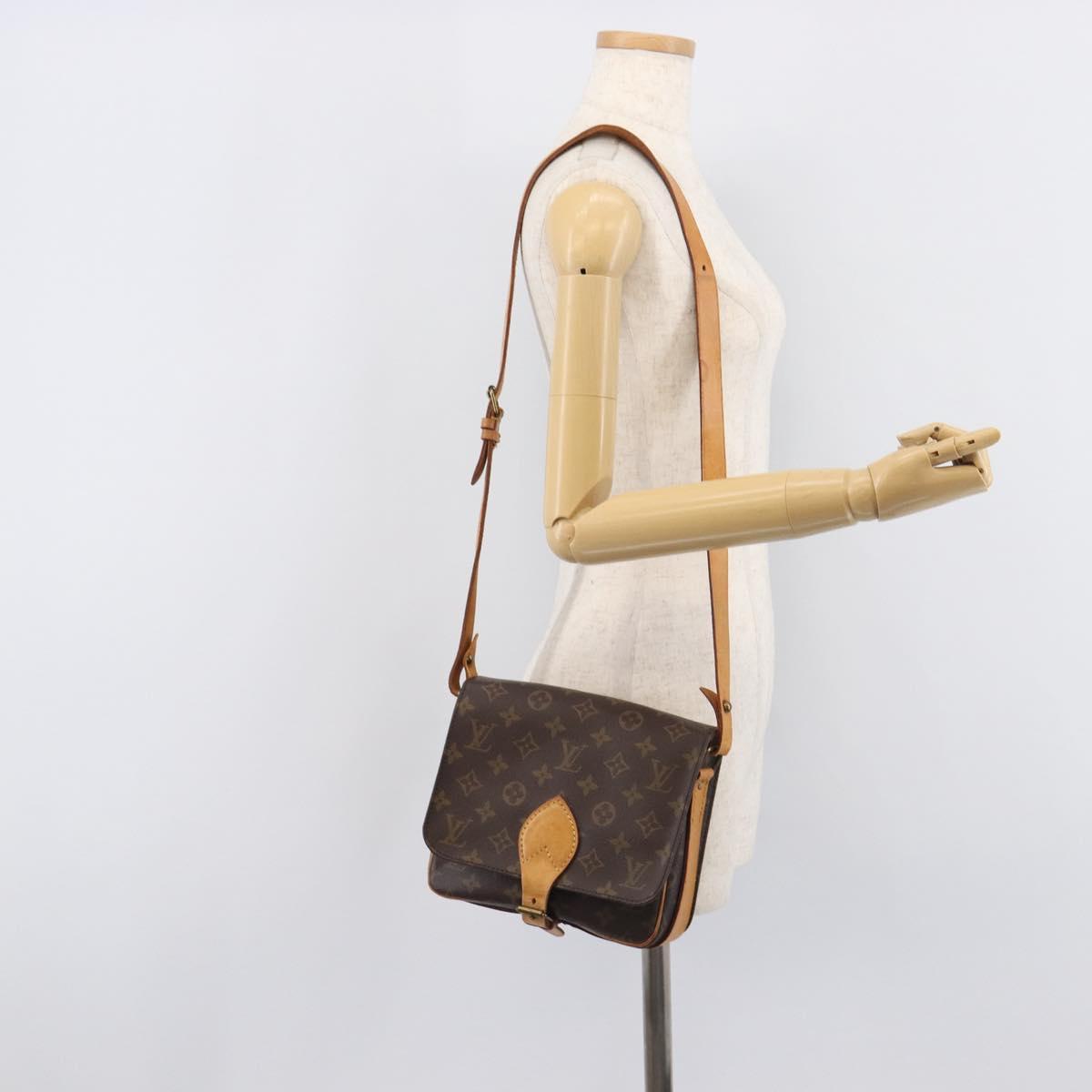 LOUIS VUITTON Monogram Cartouchiere MM Shoulder Bag M51253 LV Auth bs37830