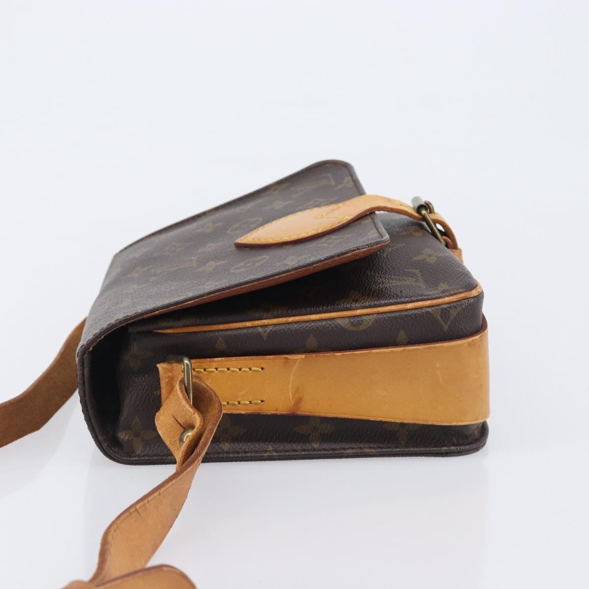 LOUIS VUITTON Monogram Cartouchiere MM Shoulder Bag M51253 LV Auth bs37830