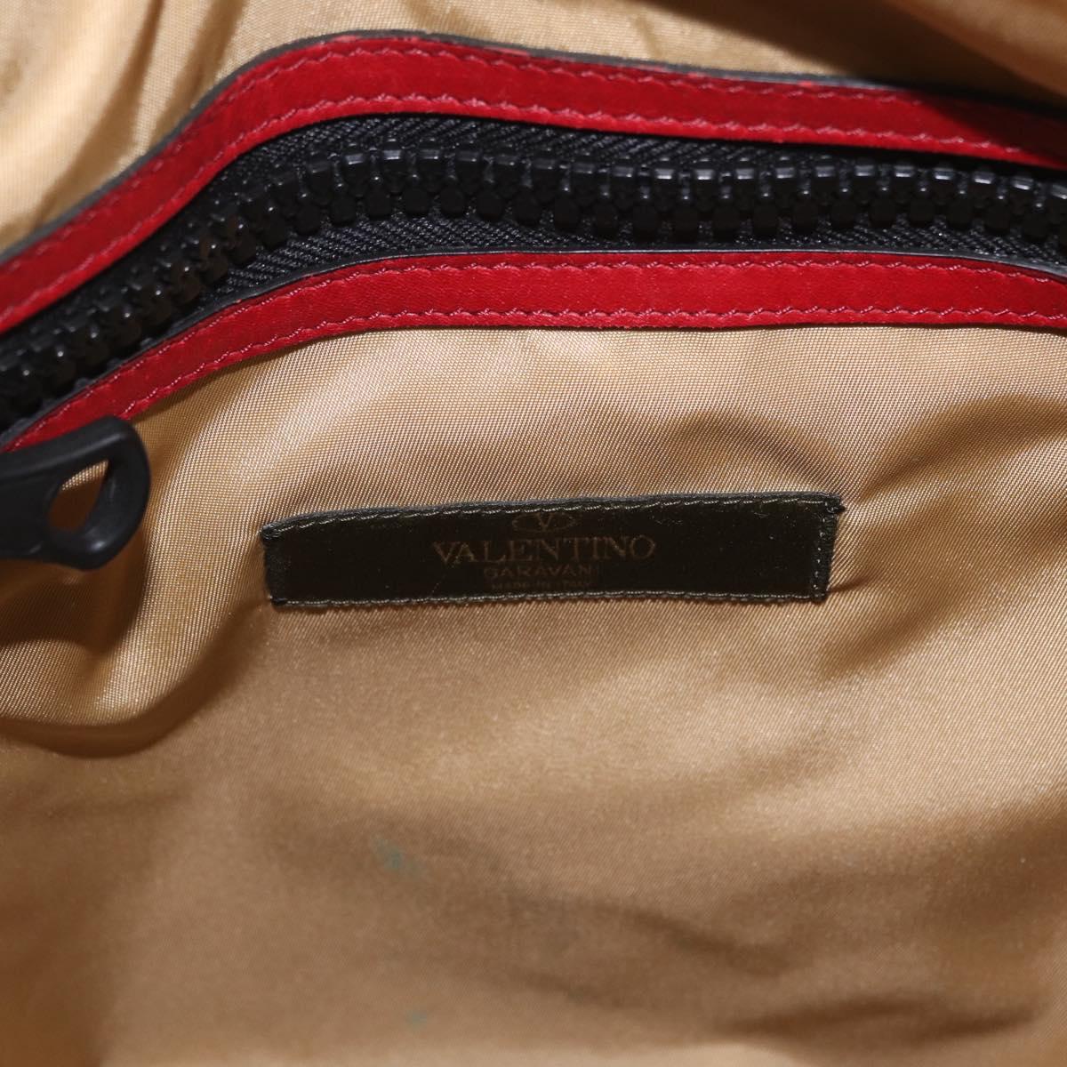 Valentino Backpack Nylon Blue Red Auth bs37834A