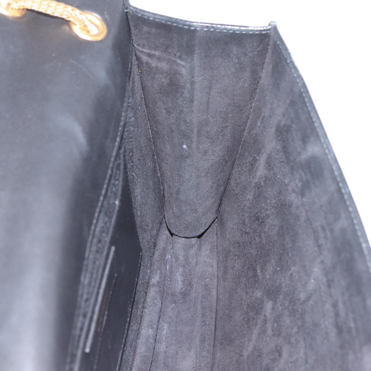 Saint Laurent Betty Chain Shoulder Bag Leather Black Gold 314515 Auth bs37835