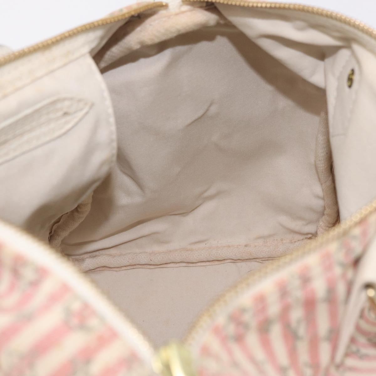 LOUIS VUITTON Monogram Mini Lin Croisette Speedy 30 Bag Pink M95501 Auth bs37848A