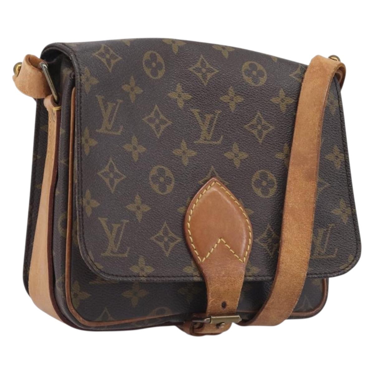 LOUIS VUITTON Monogram Cartouchiere MM Shoulder Bag M51253 LV Auth bs37852