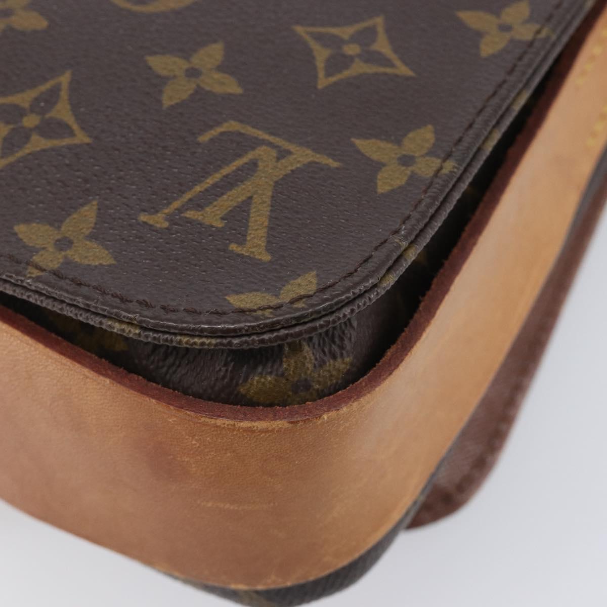 LOUIS VUITTON Monogram Cartouchiere MM Shoulder Bag M51253 LV Auth bs37852
