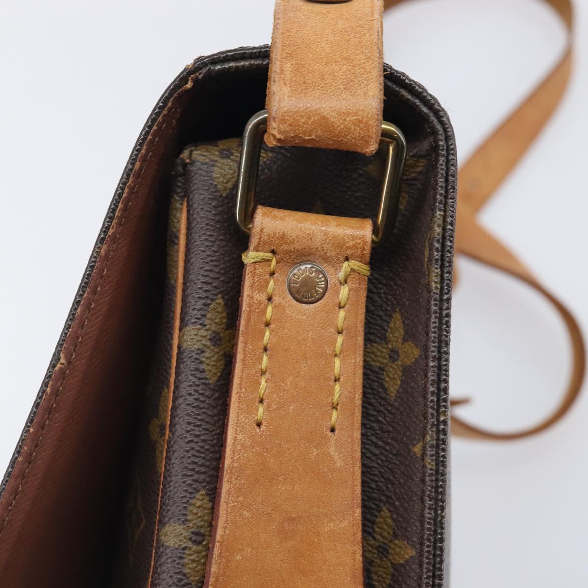 LOUIS VUITTON Monogram Cartouchiere MM Shoulder Bag M51253 LV Auth bs37852