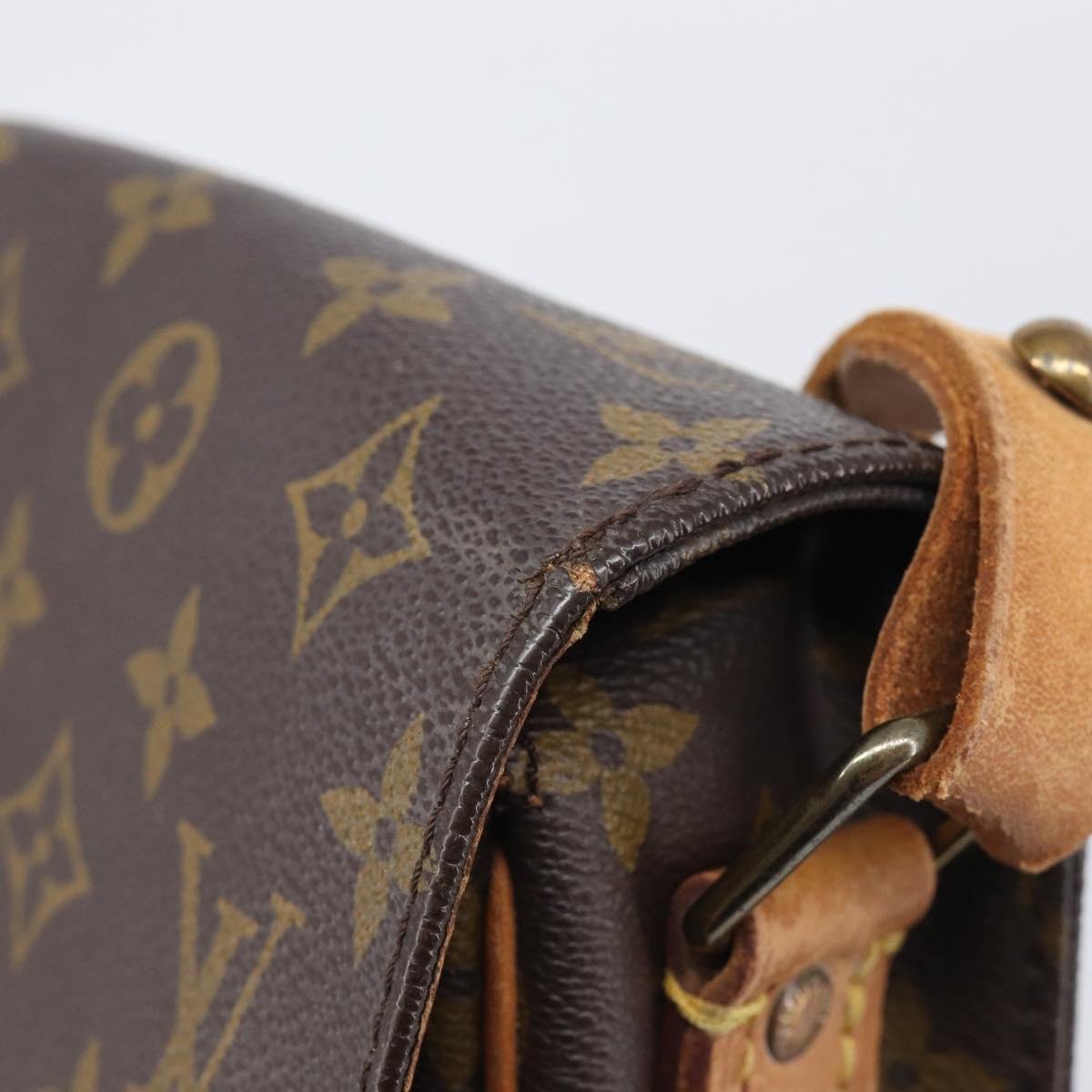 LOUIS VUITTON Monogram Cartouchiere MM Shoulder Bag M51253 LV Auth bs37852
