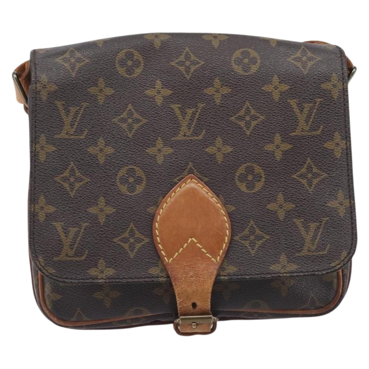 LOUIS VUITTON Monogram Cartouchiere MM Shoulder Bag M51253 LV Auth bs37852