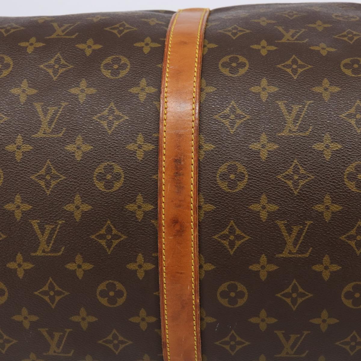 LOUIS VUITTON Monogram Keepall 60 Boston Bag M41422 LV Auth bs37853