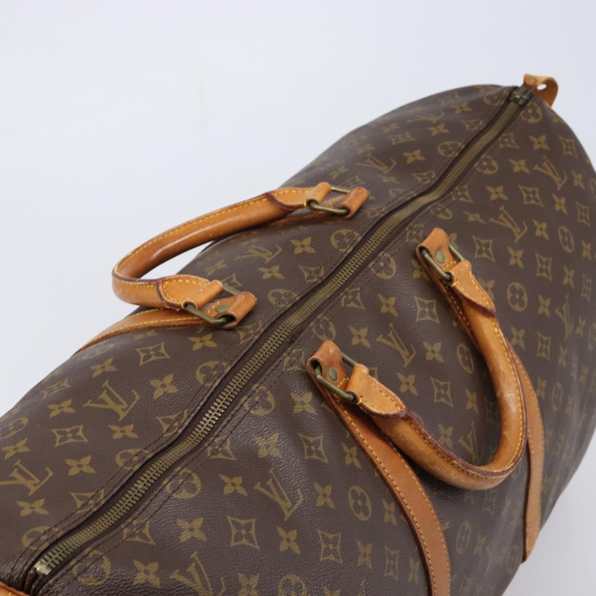 LOUIS VUITTON Monogram Keepall 60 Boston Bag M41422 LV Auth bs37853