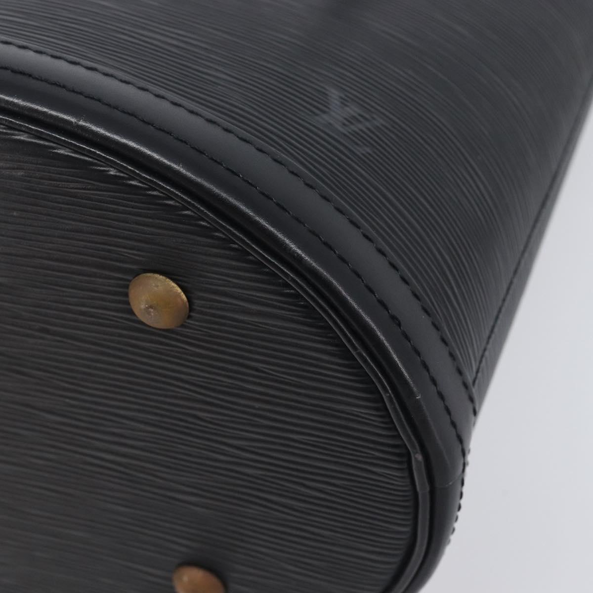 LOUIS VUITTON Epi Bucket PM Hand Bag SPO Black M58992 LV Auth bs37854A