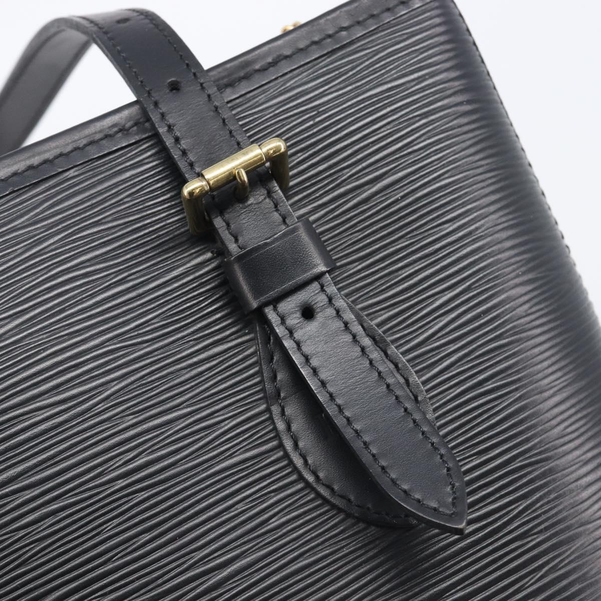 LOUIS VUITTON Epi Bucket PM Hand Bag SPO Black M58992 LV Auth bs37854A