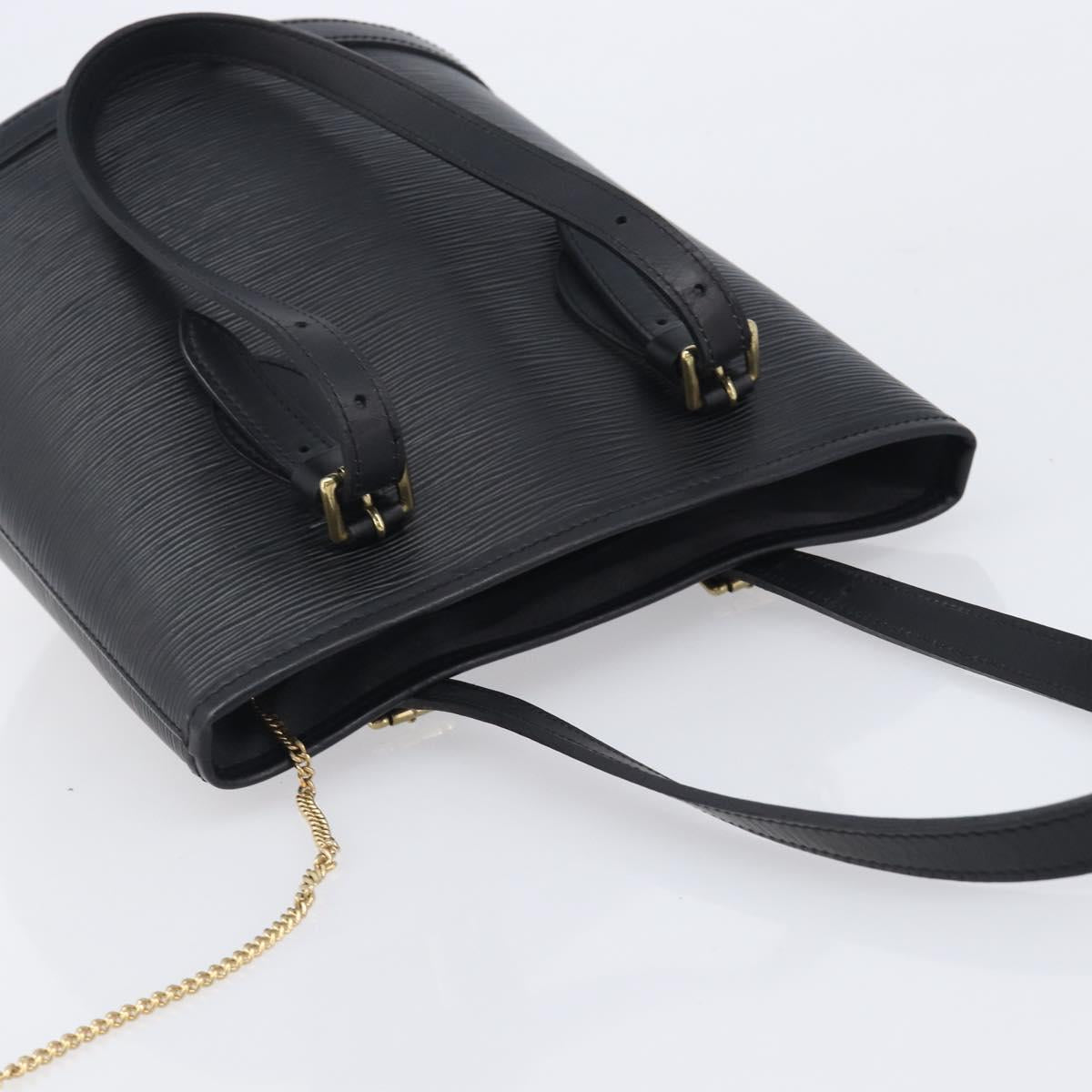 LOUIS VUITTON Epi Bucket PM Hand Bag SPO Black M58992 LV Auth bs37854A