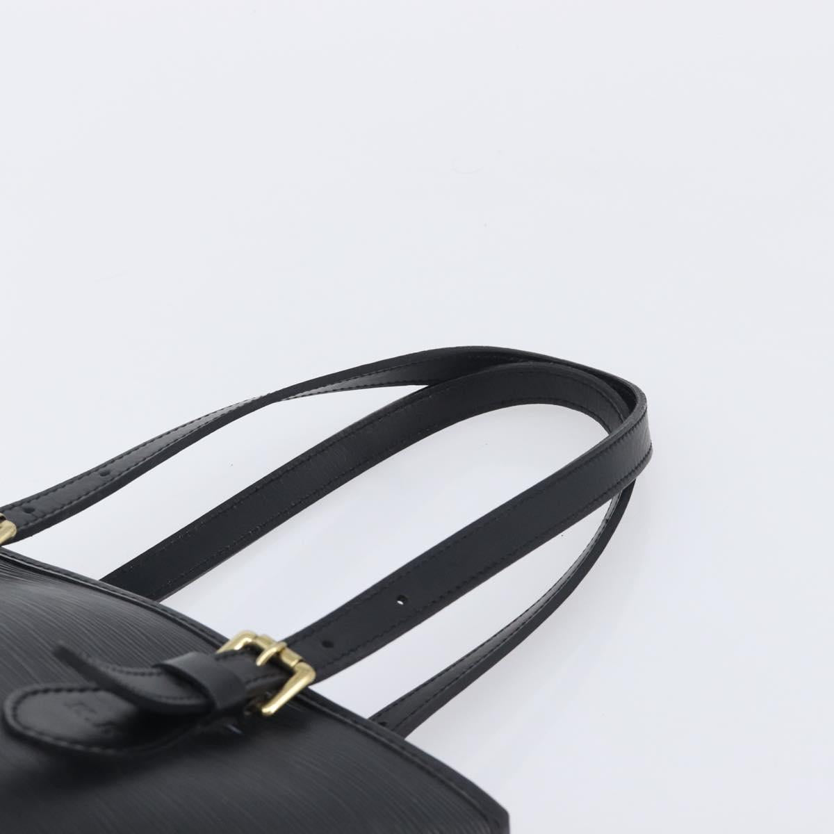 LOUIS VUITTON Epi Bucket PM Hand Bag SPO Black M58992 LV Auth bs37854A