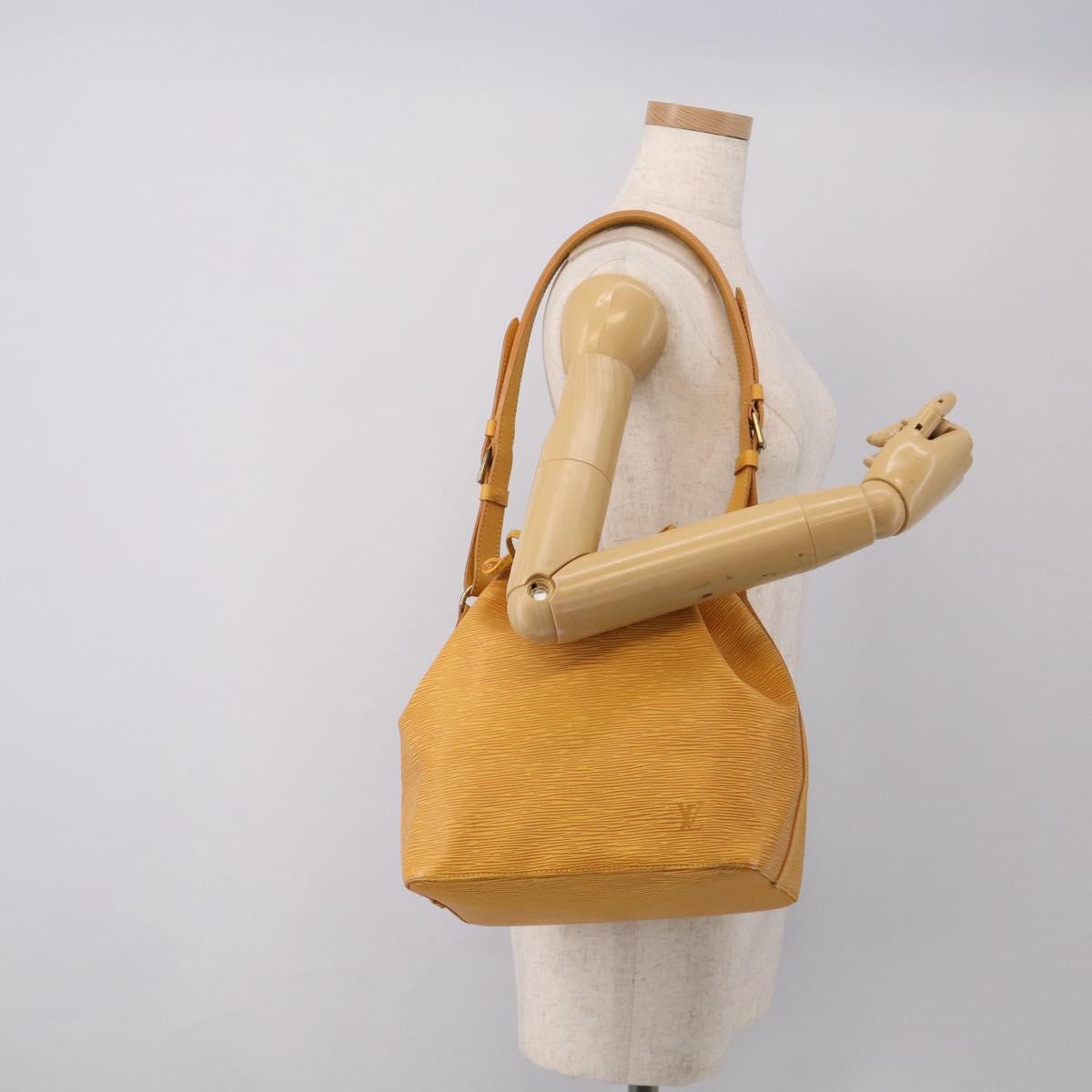 LOUIS VUITTON Epi Petit Noe Shoulder Bag Tassili Yellow M44109 LV Auth bs37856