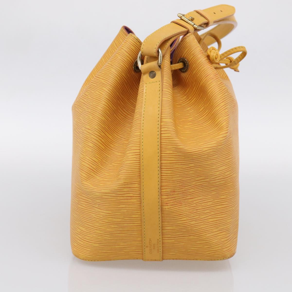 LOUIS VUITTON Epi Petit Noe Shoulder Bag Tassili Yellow M44109 LV Auth bs37856