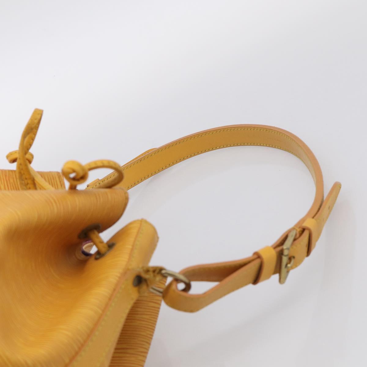LOUIS VUITTON Epi Petit Noe Shoulder Bag Tassili Yellow M44109 LV Auth bs37856
