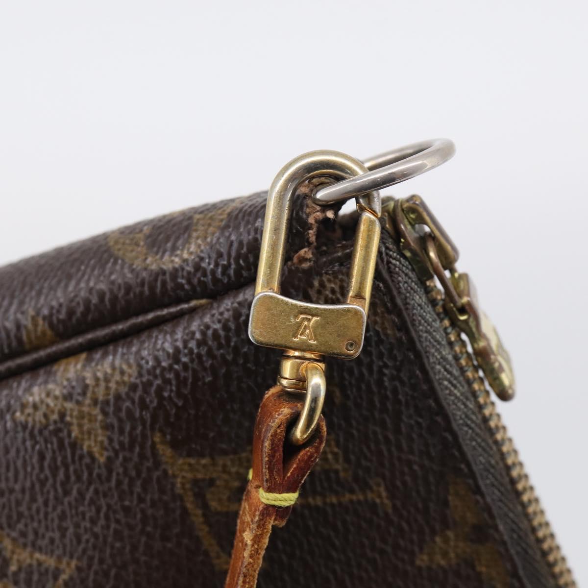 LOUIS VUITTON Monogram Pochette Accessoires Pouch M51980 LV Auth bs37857