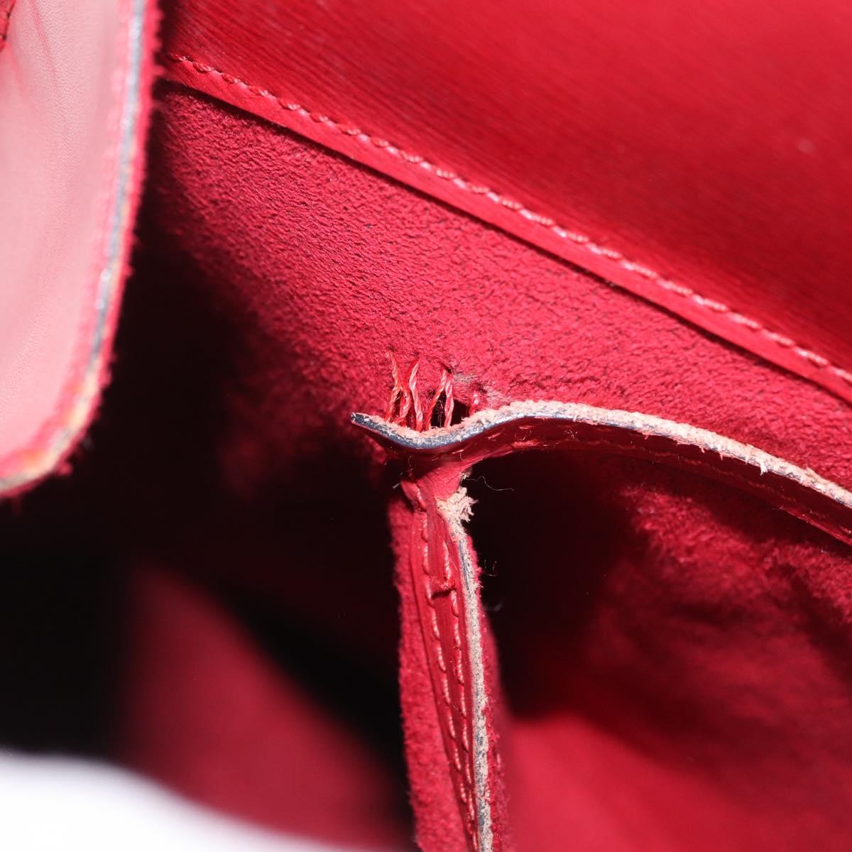 LOUIS VUITTON Epi Cluny Shoulder Bag Red M52257 LV Auth bs37858
