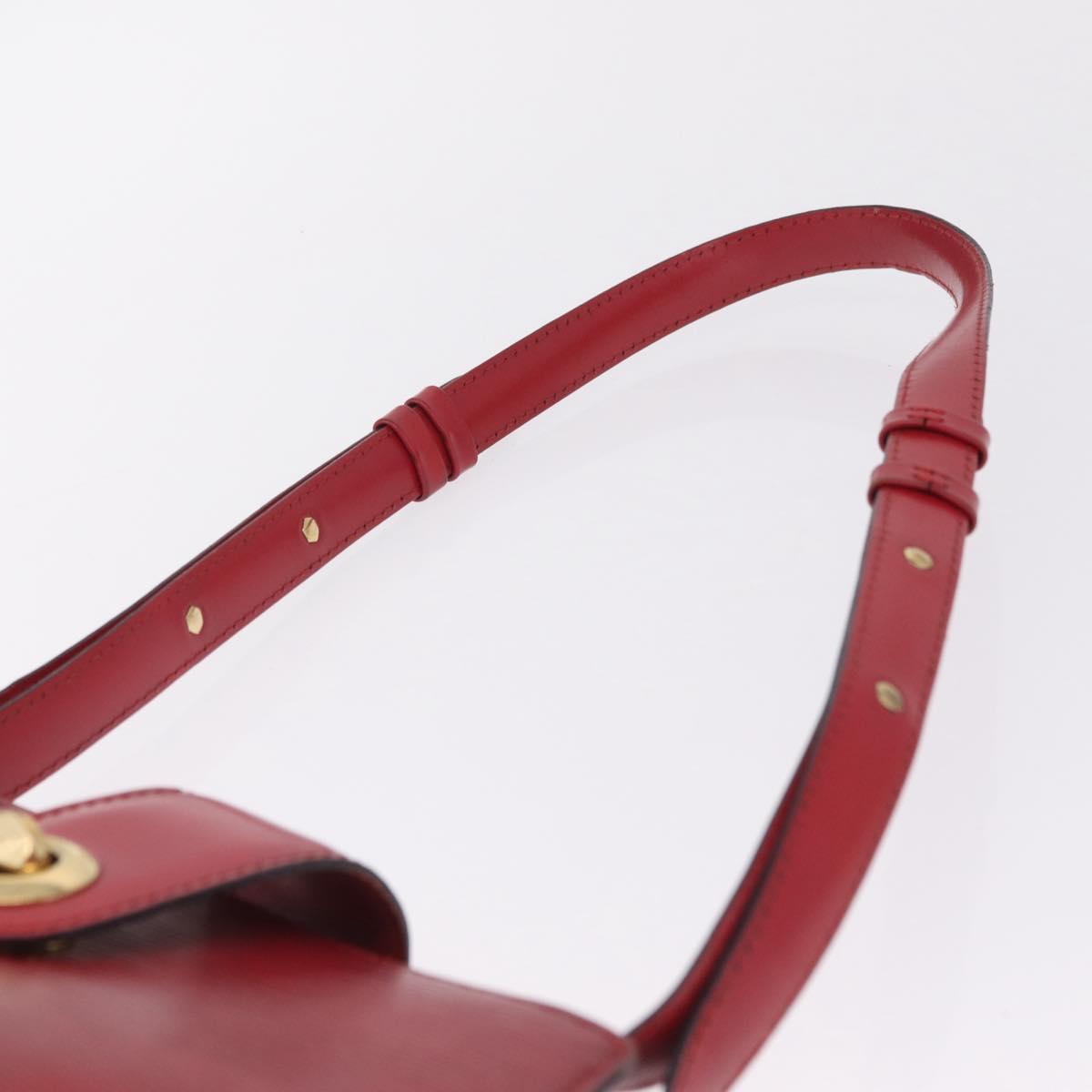 LOUIS VUITTON Epi Cluny Shoulder Bag Red M52257 LV Auth bs37858