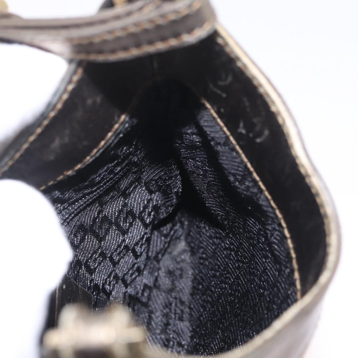 GUCCI Shoulder Bag Leather Gold 005 0812 Auth bs37867